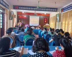 Trường THCS xã Thanh An tổ chức Hội nghị cán bộ, viên chức và người lao động năm học 2022 - 2023