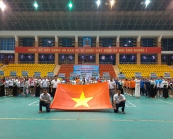 Khai mạc Giải bóng chuyền hơi CNVCLĐ tỉnh Điện Biên lần thứ I, năm 2023